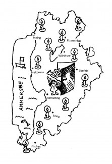 Karte der evangelischen DreiSeenGemeinde